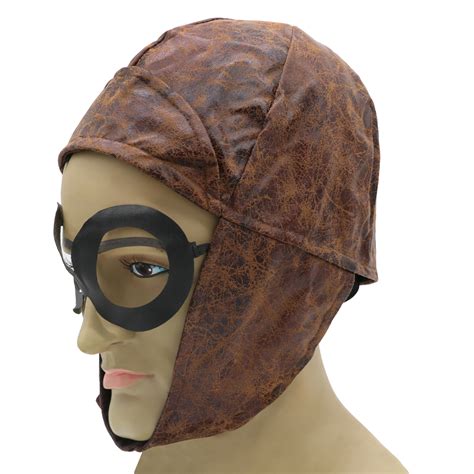 Aviator Hat With Goggles Pilot 1940s Ww2 Flying Adults Wartime Fancy