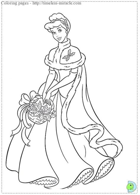 christmas princess coloring pages timeless miraclecom