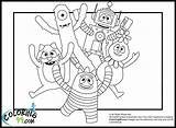 Gabba Yo Coloring Pages Drawing Minister Tv Ministerofbeans Getdrawings Paintingvalley sketch template