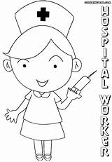 Hospital Coloring Pages Template sketch template