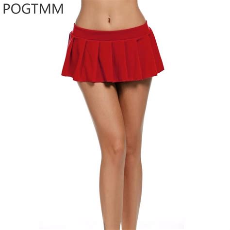sexy schoolgirl micro mini skirt women short summer tutu pleated skirt