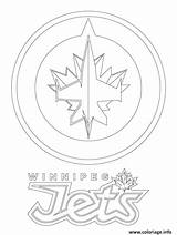 Nhl Jets Coloriage Lnh Winnipeg Imprimer Oilers Edmonton sketch template