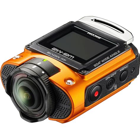 ricoh wg  action camera kit orange  bh photo video