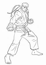 Ryu Coloringonly sketch template