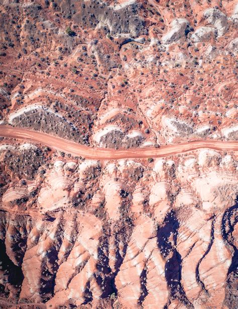 aerial photo  utah road find  photography