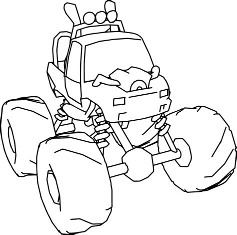 cool monster truck cartoon coloring page monster truck coloring pages