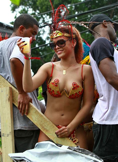Kadoomant Day Parade In Barbados 1 08 2011 Rihanna Photo