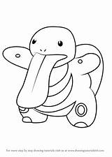 Pokemon Drawing Lickitung Draw Go Step Drawingtutorials101 Coloring Learn Pages Tutorials Colouring Drawings Kids Getdrawings Tutorial Pokémon Visit Adults sketch template