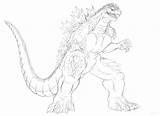 Godzilla Coloring Pages Space Mechagodzilla Printable Color Kids Sketch Getdrawings Getcolorings Pa Paintingvalley Colorings sketch template