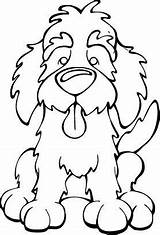 Labradoodle Dog Coloring Pages Dogs Drawing Decal Angrysquirrel Myshopify Animal Choose Board Print Cartoon sketch template