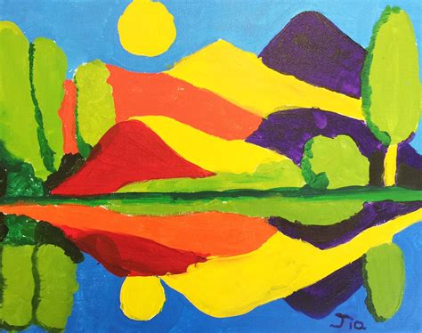 primary  secondary colours landscape grade  composition drawing