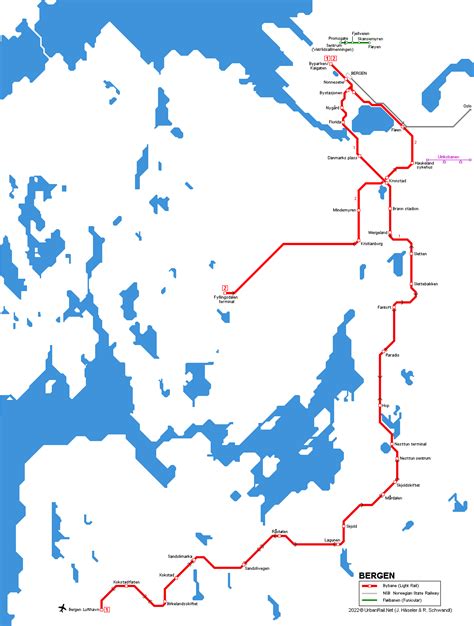 bergen norway light rail map
