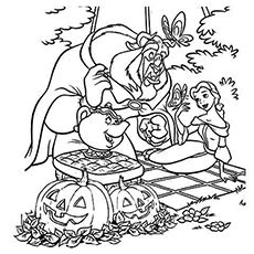 amazing disney halloween coloring pages