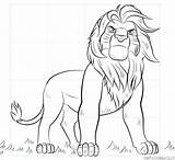 Lion Simba Roi Coloring Supercoloring Sarabi sketch template