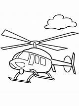 Helicopter Coloring Pages Drawing Military Kids Simple Printable Helicopters Getdrawings Getcolorings sketch template