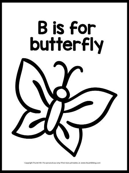 butterfly coloring page super easy   butterfly