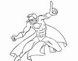Super Boy Coloring Coloringcrew Heroes sketch template