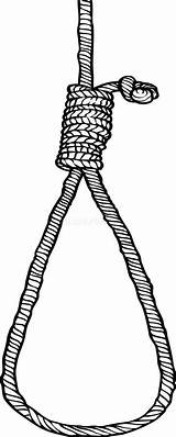 Noose Henker Knot Hangman Konzept Knoten sketch template