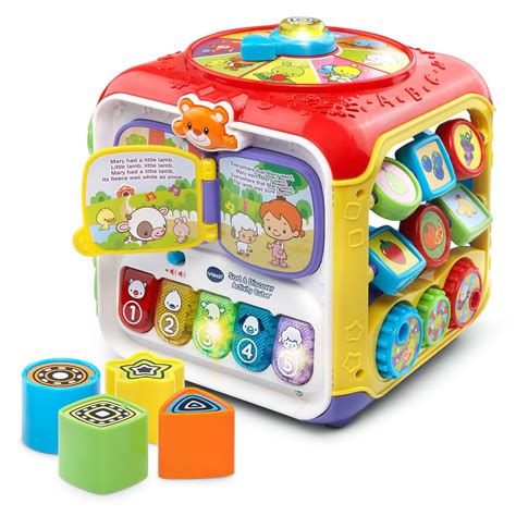 sort discover activity cube infant learning vtech toys canada