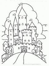 Castle Coloring Pages Princess sketch template
