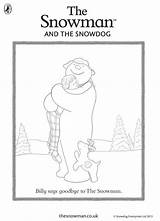 Snowman Coloring Snowdog Briggs Raymond Snowmen sketch template