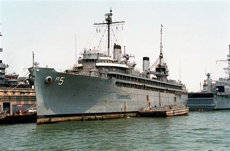 navy repair ship uss vulcan ar  tied   pier   naval station norfolk