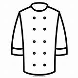 Cocinero Chaqueta Uniform Thenounproject Ultracoloringpages sketch template