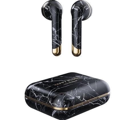 buy happy plugs air  wireless bluetooth earphones black marble  delivery currys