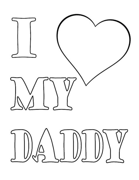 love  dad coloring pages  getcoloringscom  printable