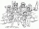 Group Coloring Anime Girls Sailor Moon Pages Manga Cartoons Sheets Para Drawing Popular Deviantart Printable Coloringhome sketch template