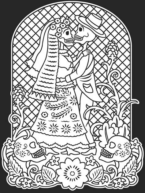 day  dead coloring pages   day  dead coloring