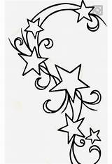 Tattoo Tattoos Star Outline Sterne Patterns Stern Aries Dot Embroidery Body Designs Cute sketch template