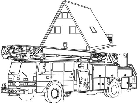 fire engine  head quarter coloring pages kids play color