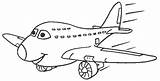 Vliegtuig Kleurplaten Animaatjes sketch template