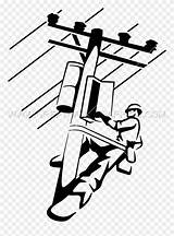 Lineman Electrician Lineworker Pinclipart Pngwing Kindpng sketch template