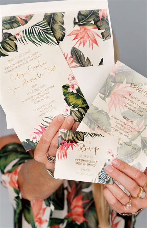 styleboard tropica destination wedding invitations tropical bridal showers hawaii wedding