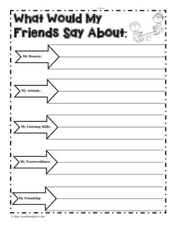 social skills worksheets