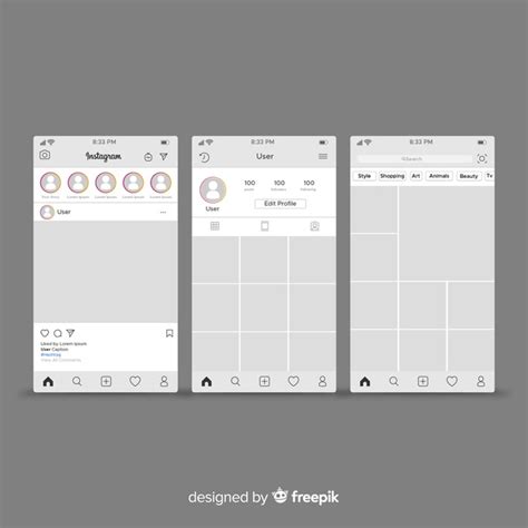 Instagram Post And Profile Template Vector Free Download