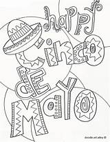 Mayo Cinco Coloring Pages Doodle Alley Happy Kids Printable Sheets Preschool Crafts Activities Adult sketch template