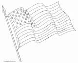 Flag Waving sketch template