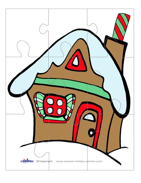 printable colored gingerbread house  coolest  printables