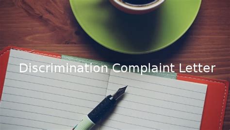 discrimination complaint letter templates  sample