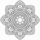 Mastery Mandala sketch template