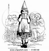 Clipart Dunce Cap Hat Corner Vintage Kid Royalty Clipground Retro Preview sketch template