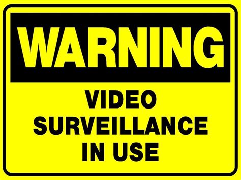 video surveillance cctv camera   mm metal sign security caution