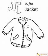 Jacket Coloring Clothes Warm Kids Sheet sketch template