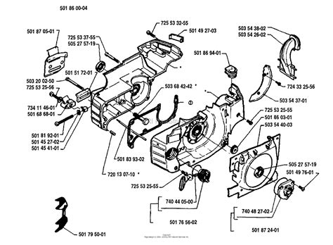 husqvarna    parts diagram  crankcase