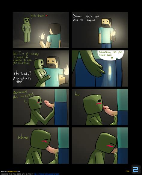 Rule 34 Comic Creeper Minecraft Psyk323 Steve 1108120