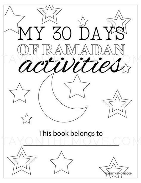 days  ramadan activity book printable muslim kids ramadan