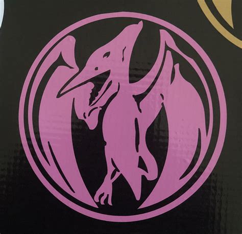 Power Rangers Pink Pterodactyl Symbol Bitchen Stickerz